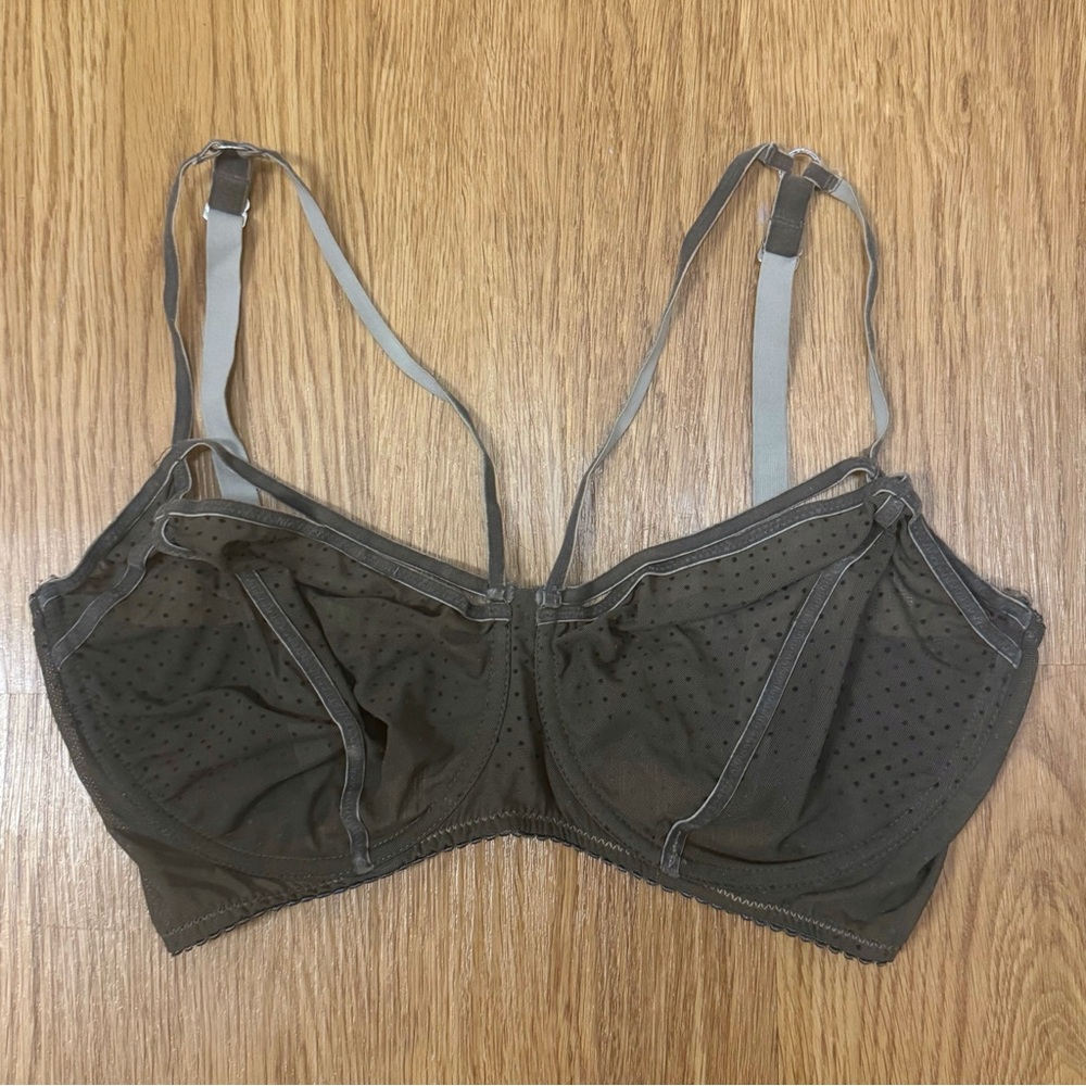 Lonely the Label GiGi Underwire Bra with Olive Dots